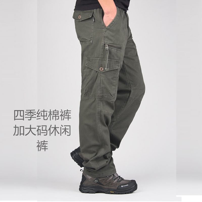 Foreign trade simple cotton cargo pants