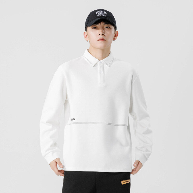 Minimalist Long-Sleeve Heavyweight Polo