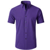 D3110 dark purple short sleeves