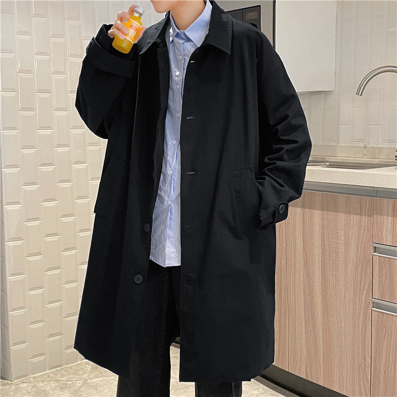 Men's long casual jacket