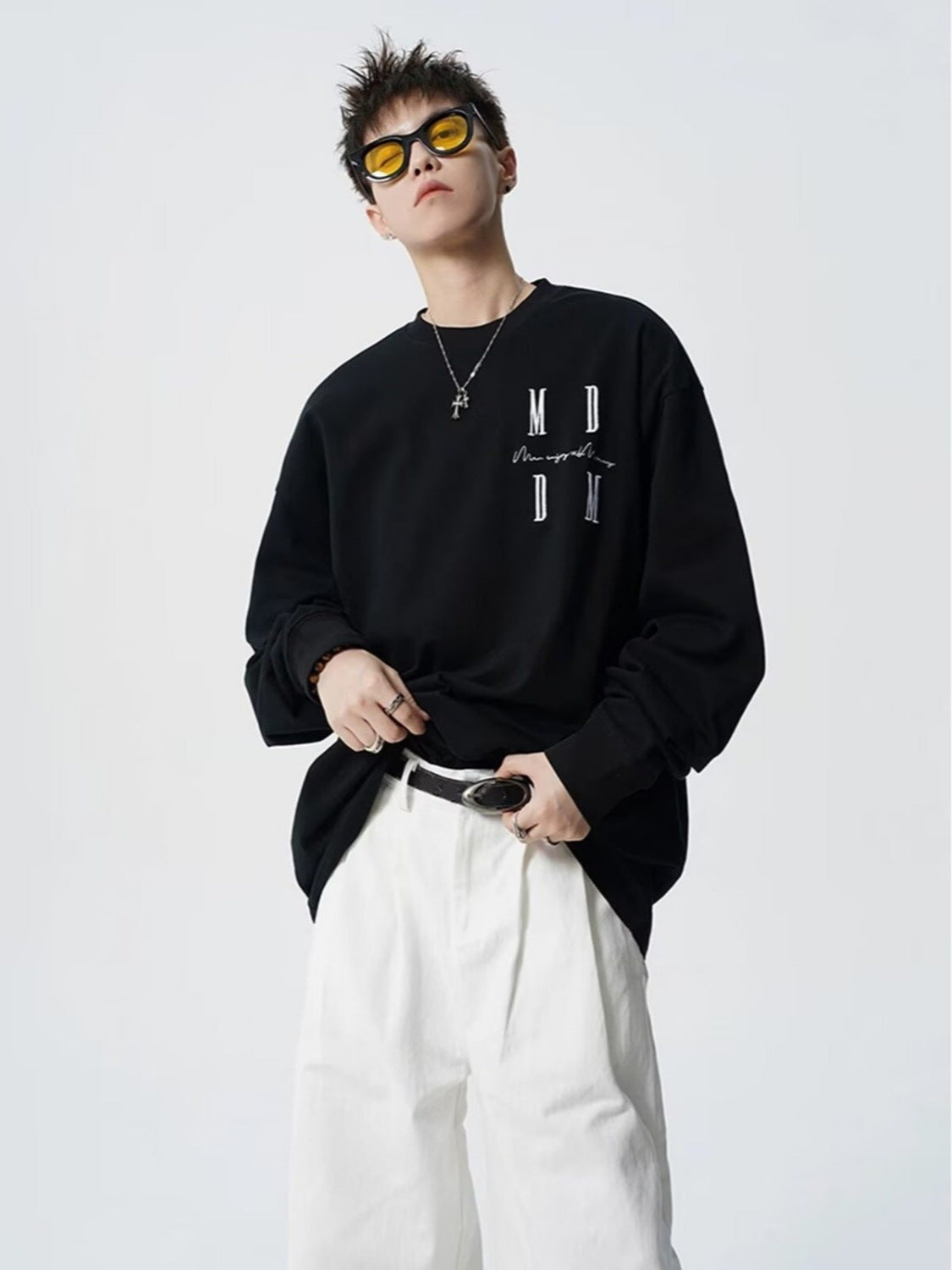 Embroidered Crewneck Sweatshirt