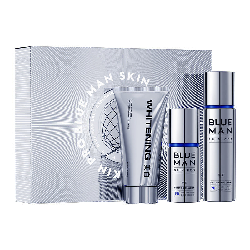 Zunlan Men's Whitening Skin Care Product Set Qixi Couple Skin Care Three-Piece Box Moisturizing Oil Control Water Lotion Set