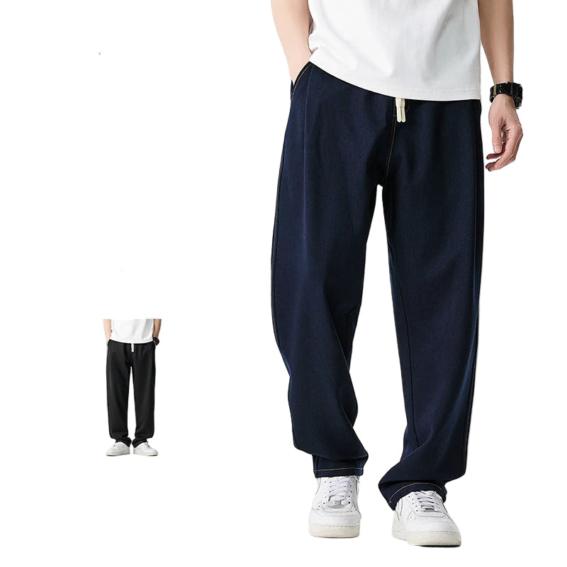 Loose-Fit Elastic Trousers
