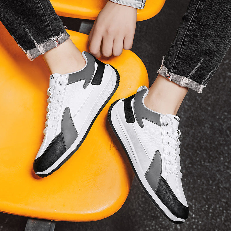 Men's fashion spring new trend casual sneakers outdoor platform platform strap-free one-legged slip-on shoes drop-off