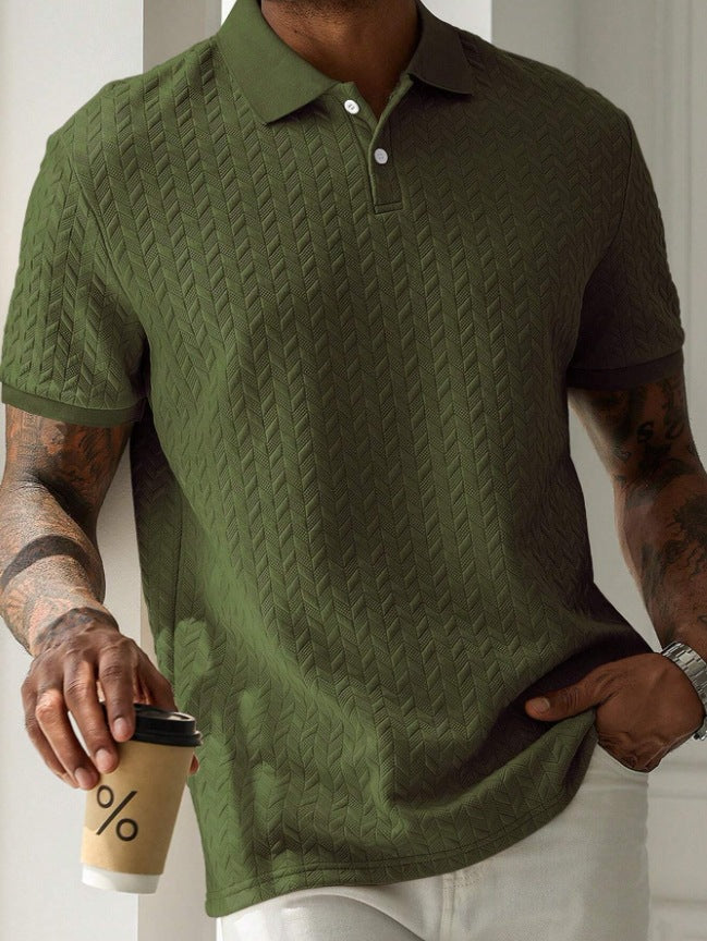 Textured Knit Polo