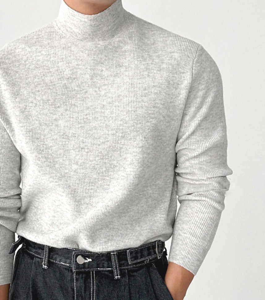 Men's Slim-Fit Mock Turtleneck Knit Sweater