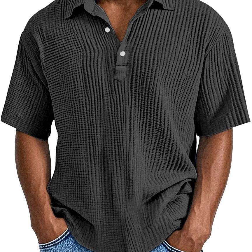 Textured Collared Shirt