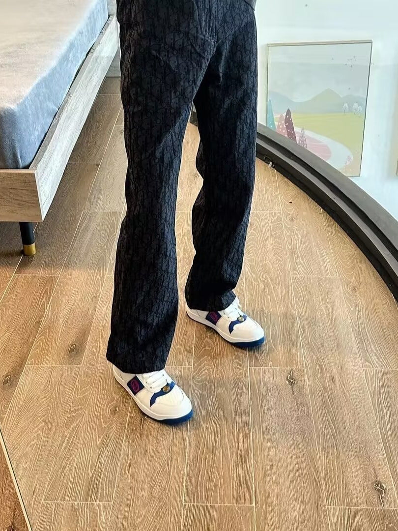 Monogram Straight-Leg Trousers