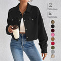 Corduroy Crop Utility Jacket