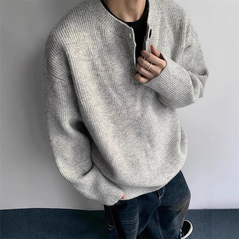 Polo Collar Knit Sweater