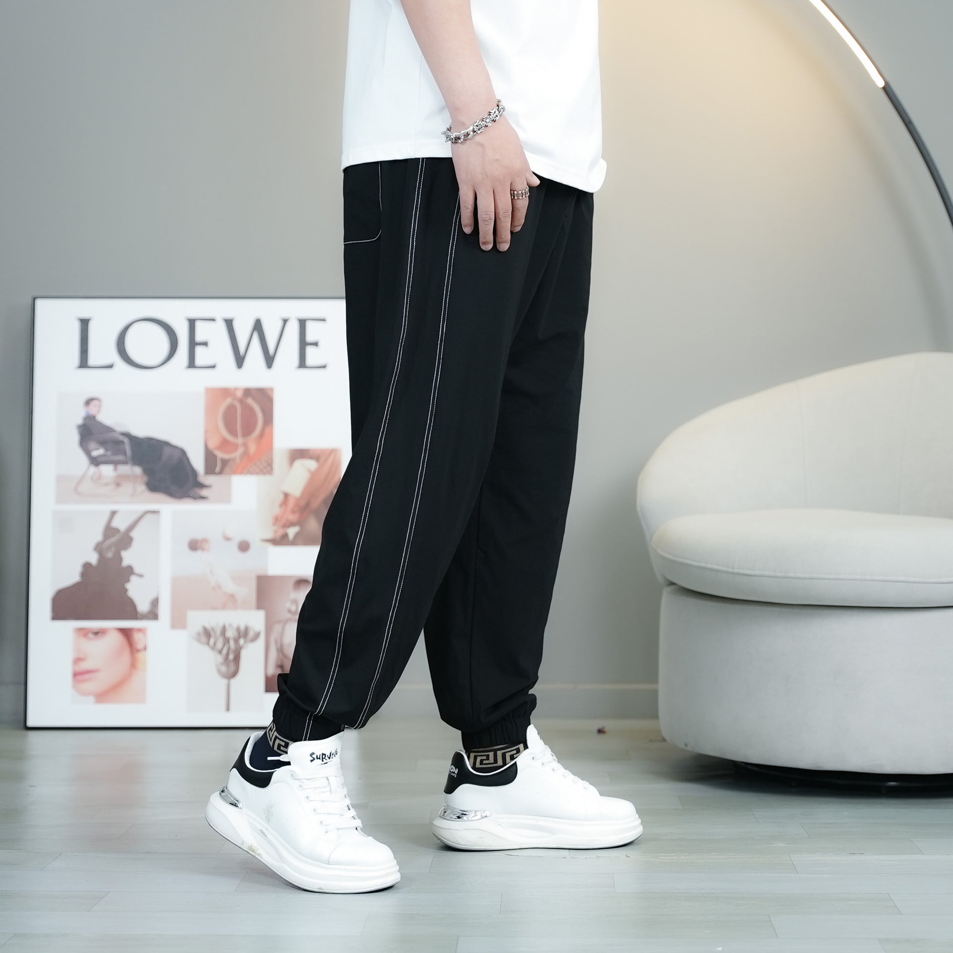 Luminous Stripe Joggers