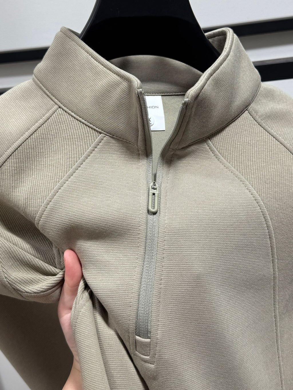 Half-Zip Stand Collar Sweatshirt