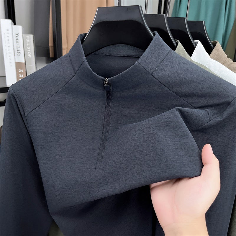 Half-Zip Stand Collar Sport Top
