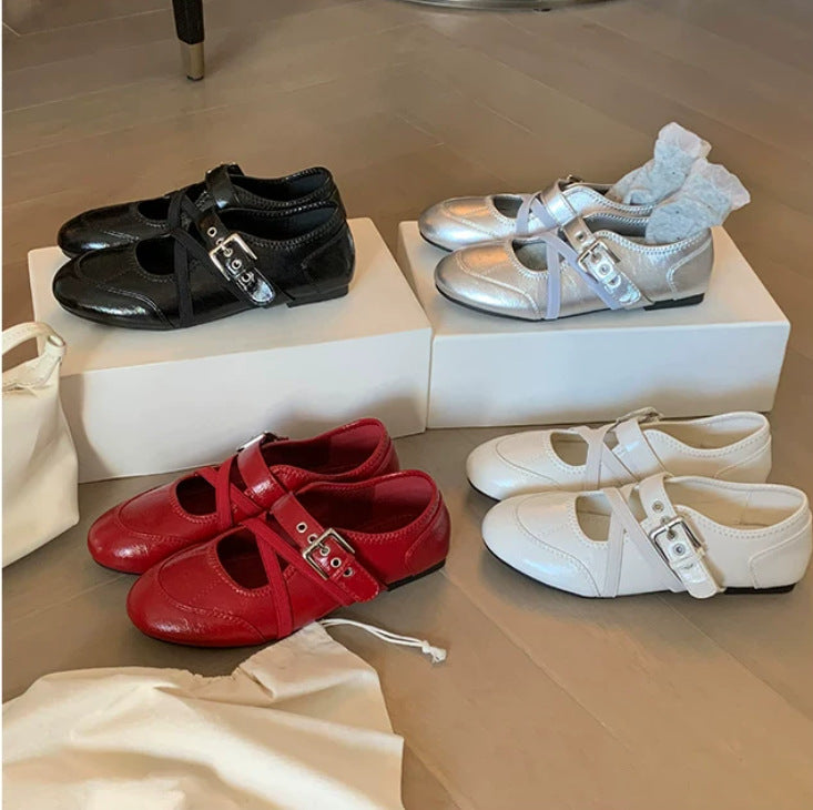 Cross-Strap Mary Janes
