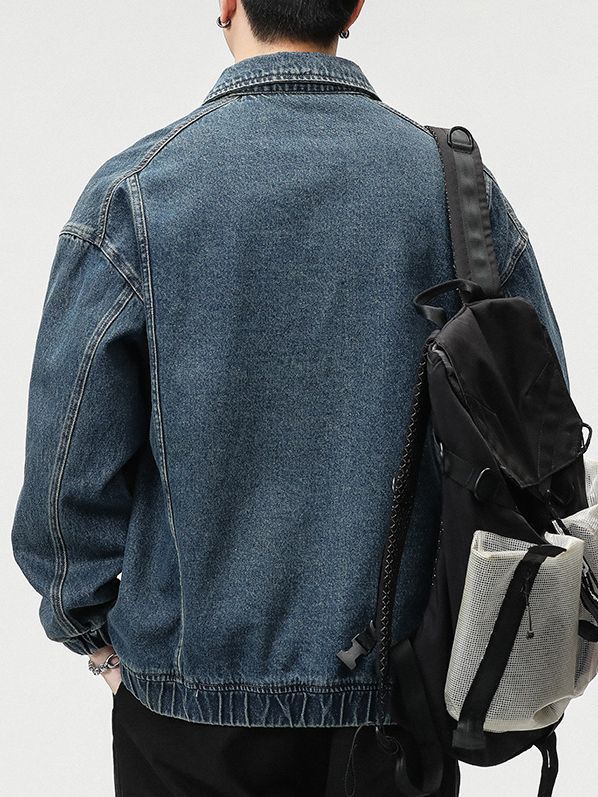 Urban Utility Denim Bomber