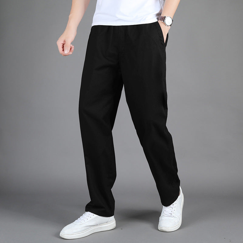 Men's Straight-Leg Casual Trousers