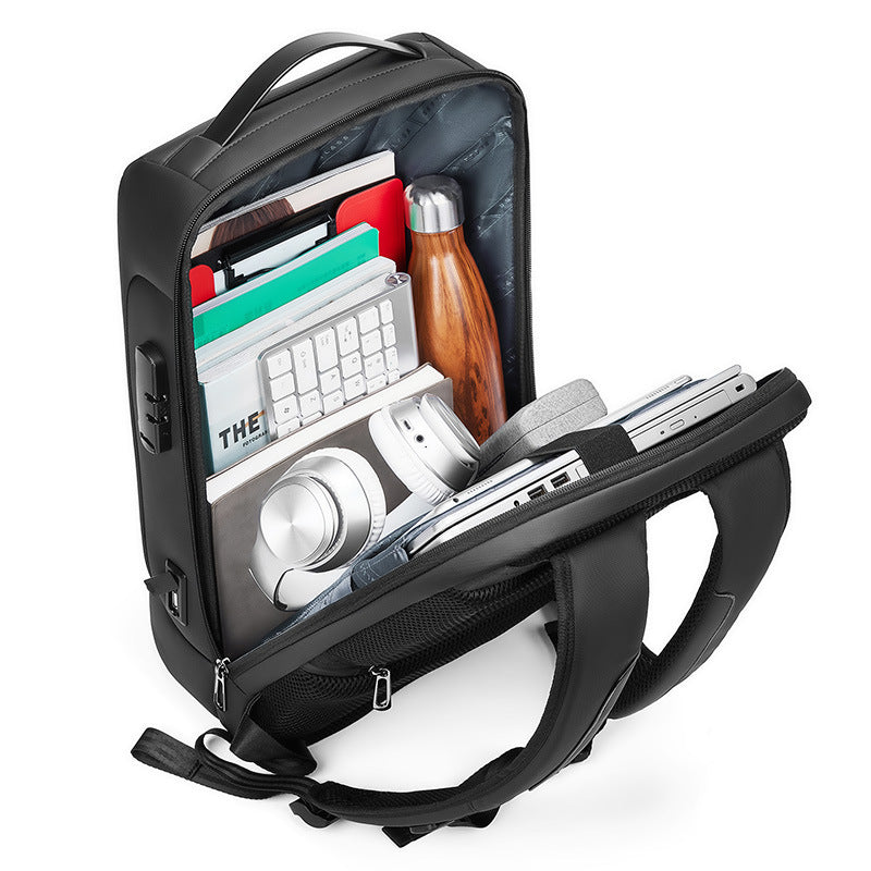 Sleek Tech Shell Backpack