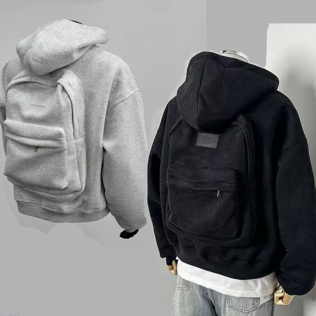 Integrated Backpack Boxy Hoodie