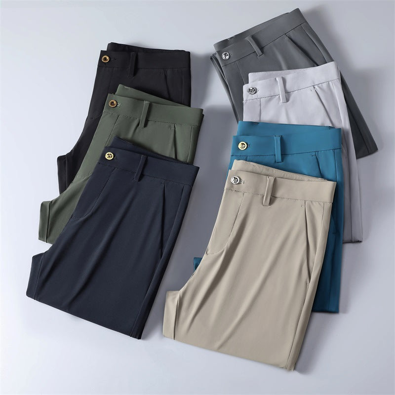 Men's Ice Silk Pants: Thin and Luxurious