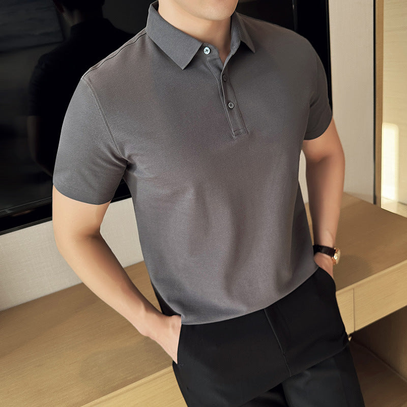 Polo Collar Knit Shirt