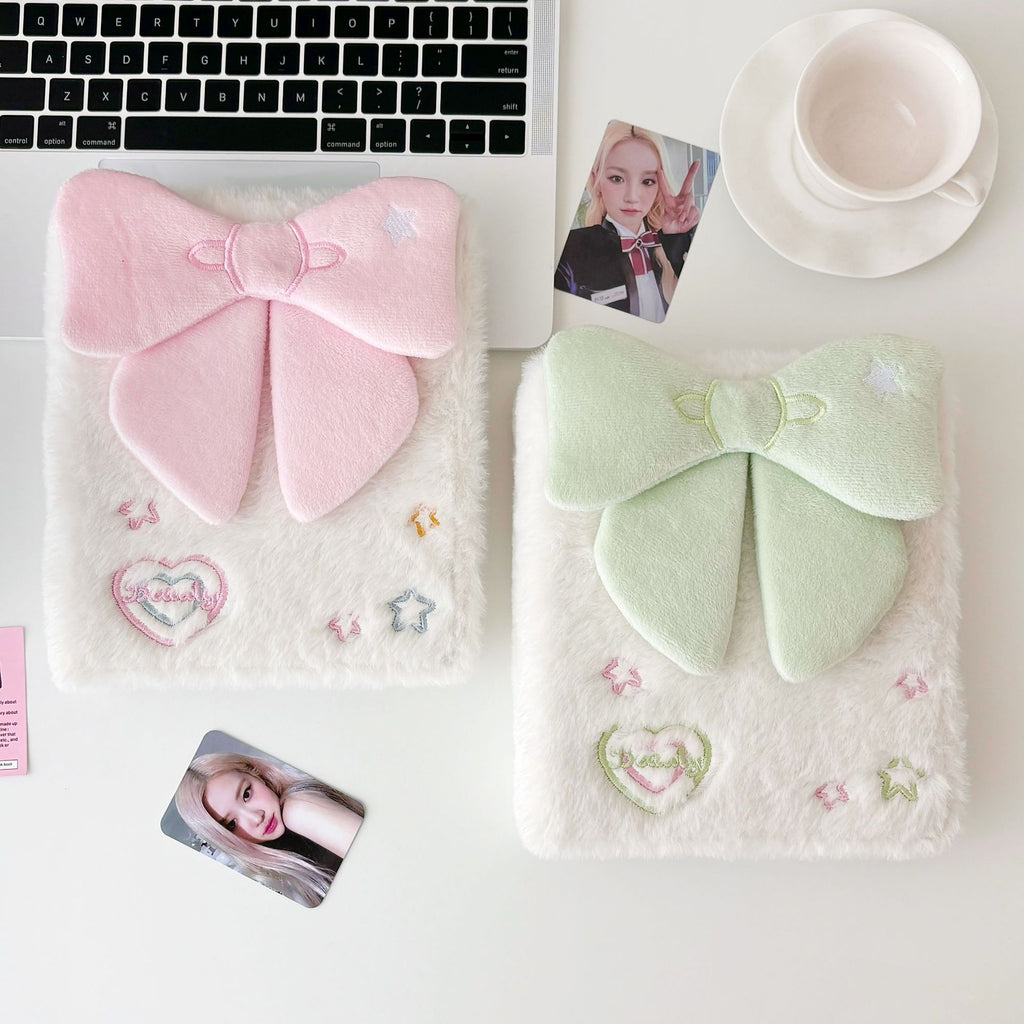 Plush Bow Binder Photocard Album