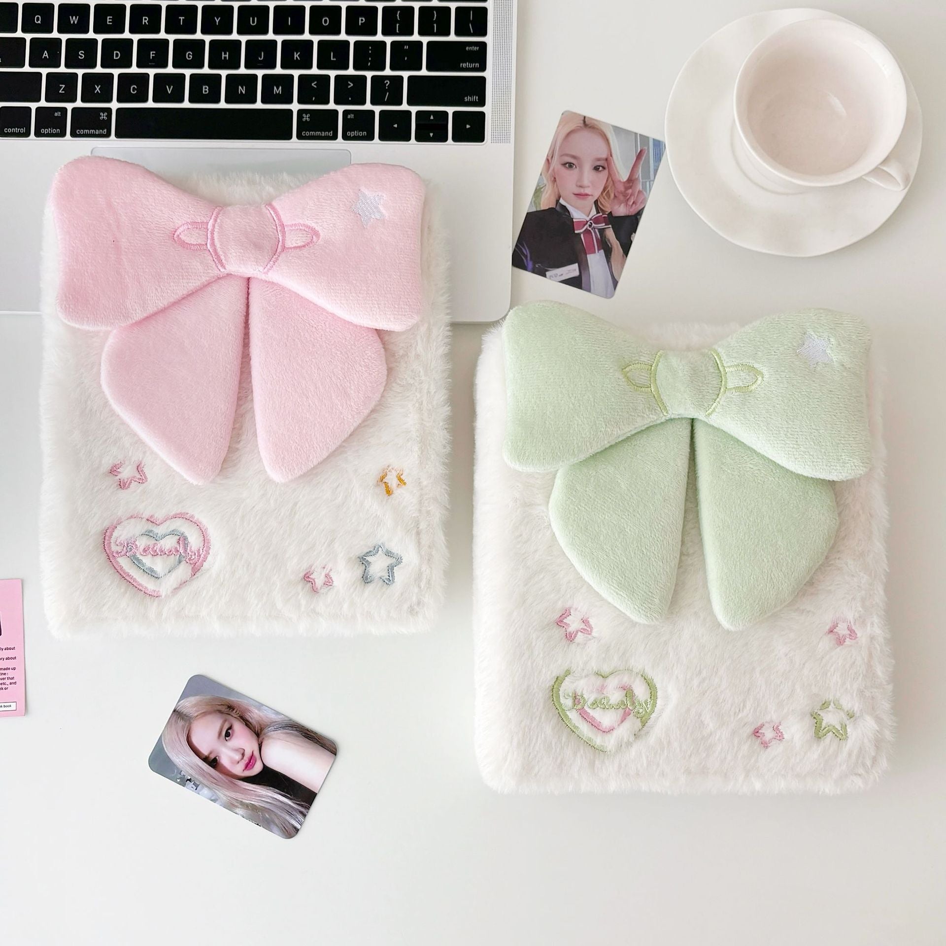 Plush Bow Binder Photocard Album