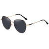 Nude mirror black gold frame + polarized black gray film 8111