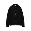Core spun knitted cardigan jacket black