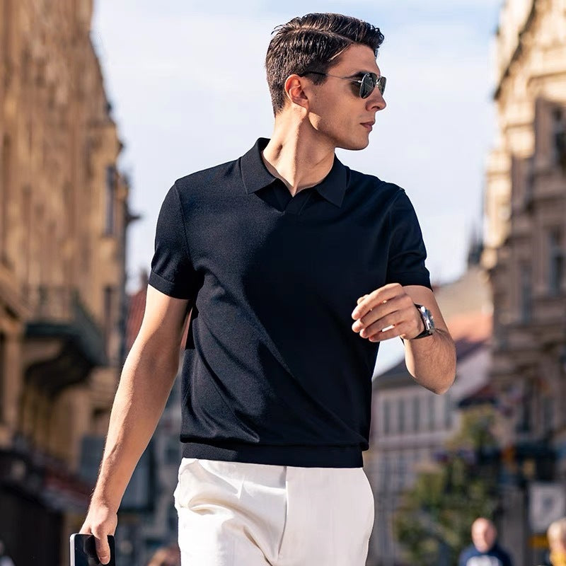 High-Quality Knit Polo Shirt