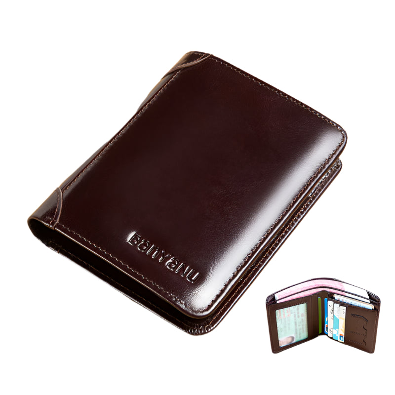 Men's Leather Bifold Wallet