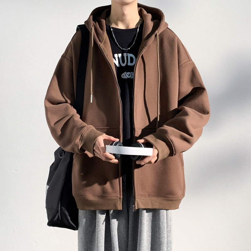 Casual Zip-Up Hoodie