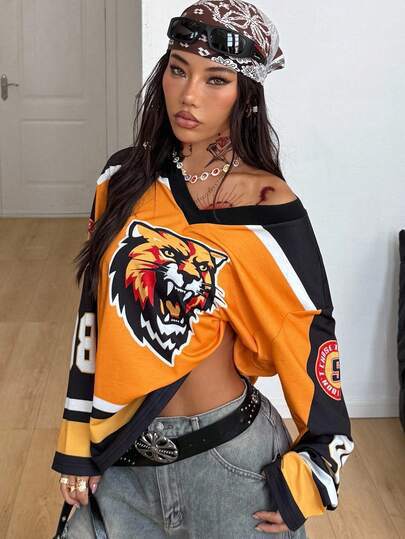 Varsity Heritage Oversized Top