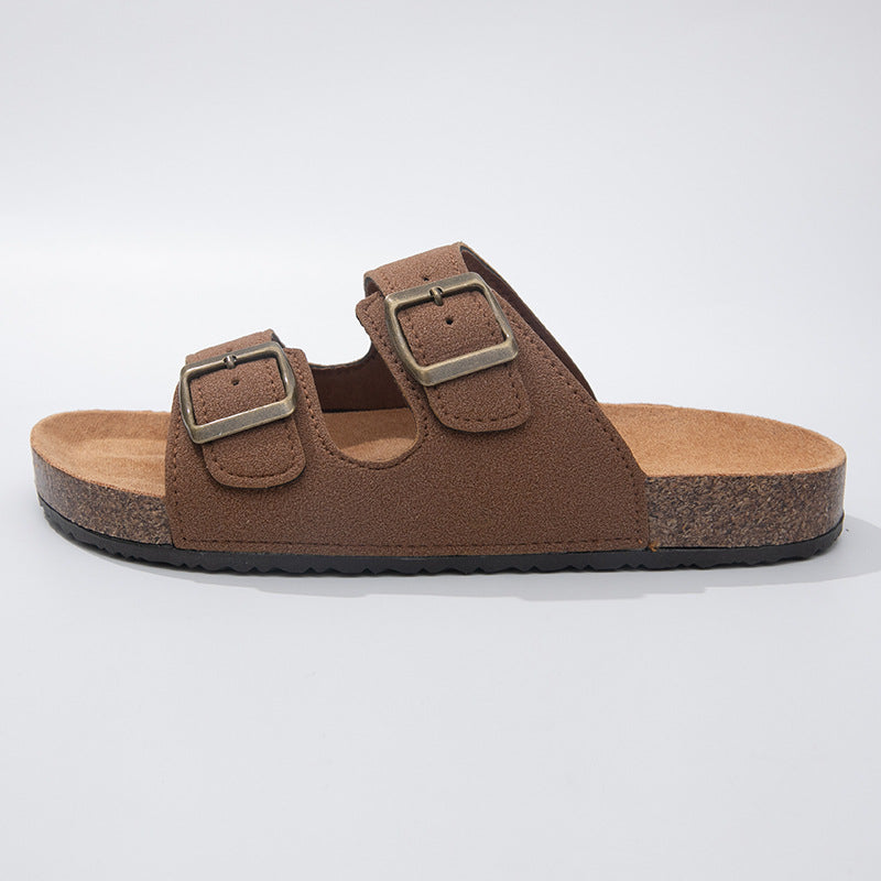 Buckle Strap Cork Slides