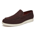 British style suede nubuck loafers casual men's shoes