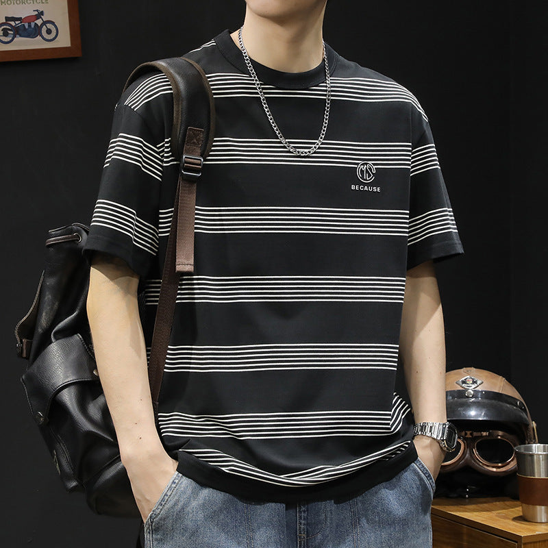 Striped Crew Neck T-Shirt