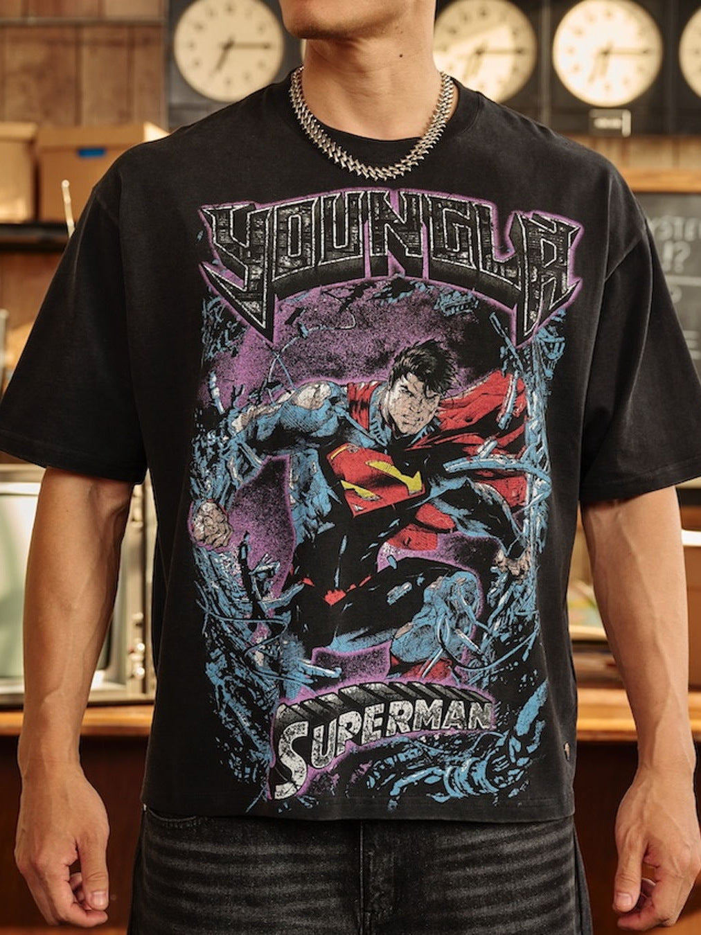 Oversized Graphic Hero Tee