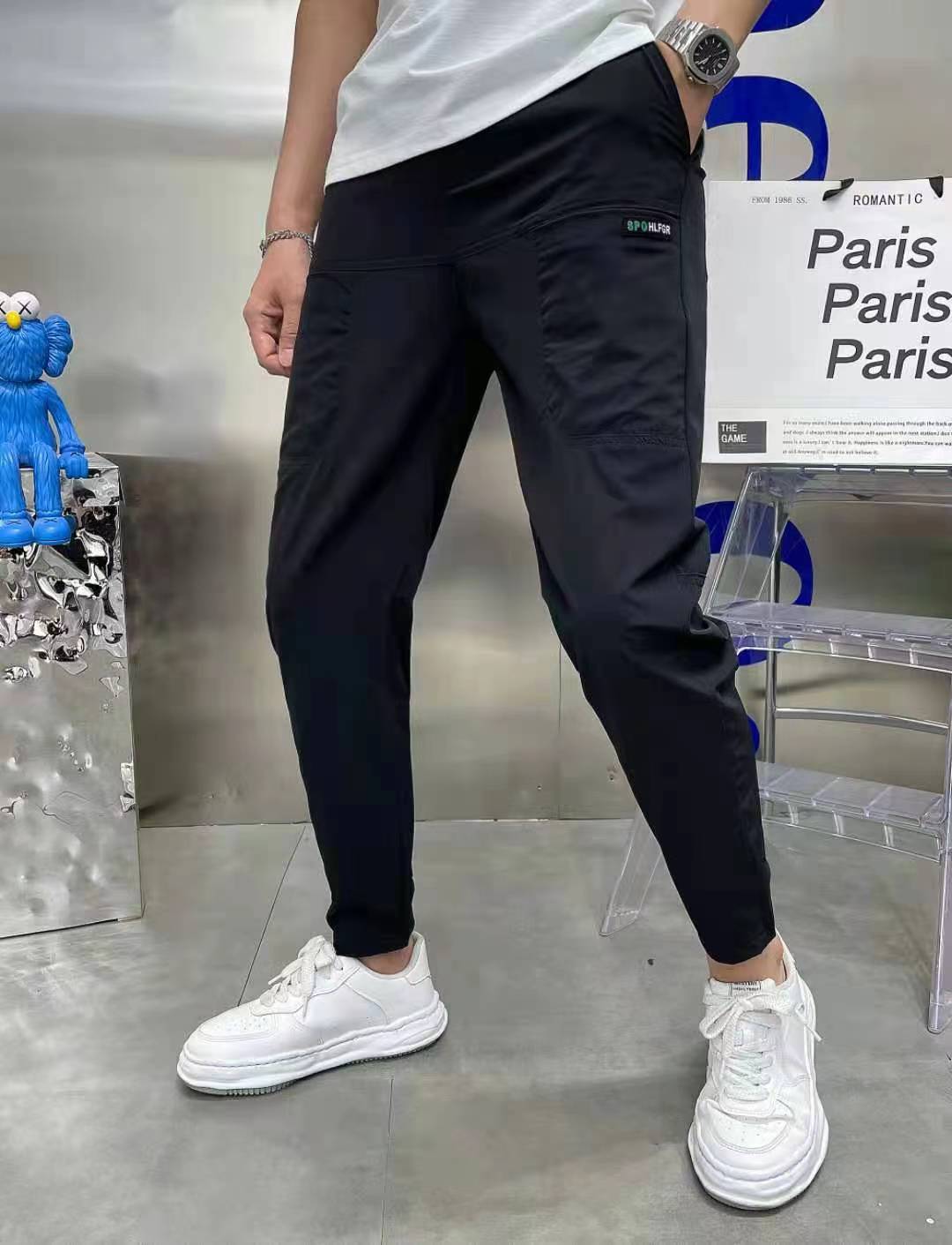 Men's Ice Silk Stretch Joggers