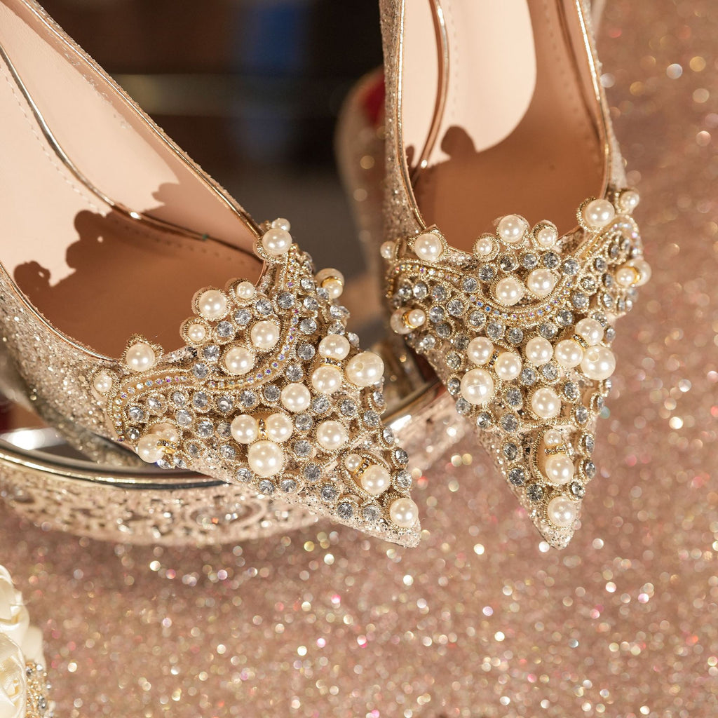Pearl Wedding Stilettos