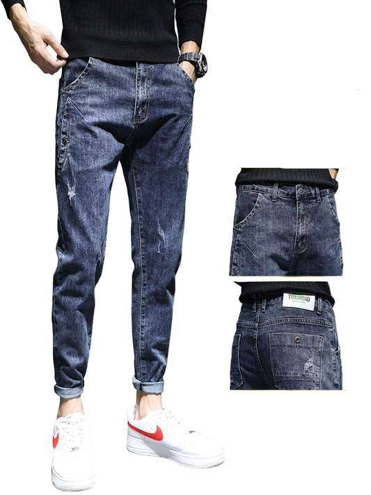 Slim Fit Ripped Jeans
