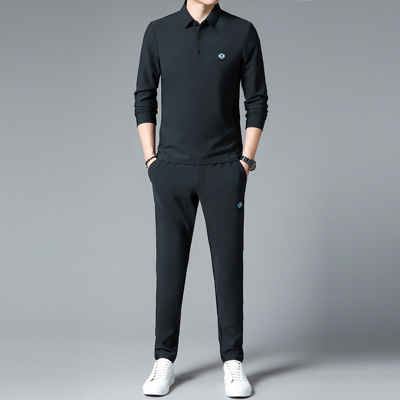 Long-Sleeve Polo Track Set