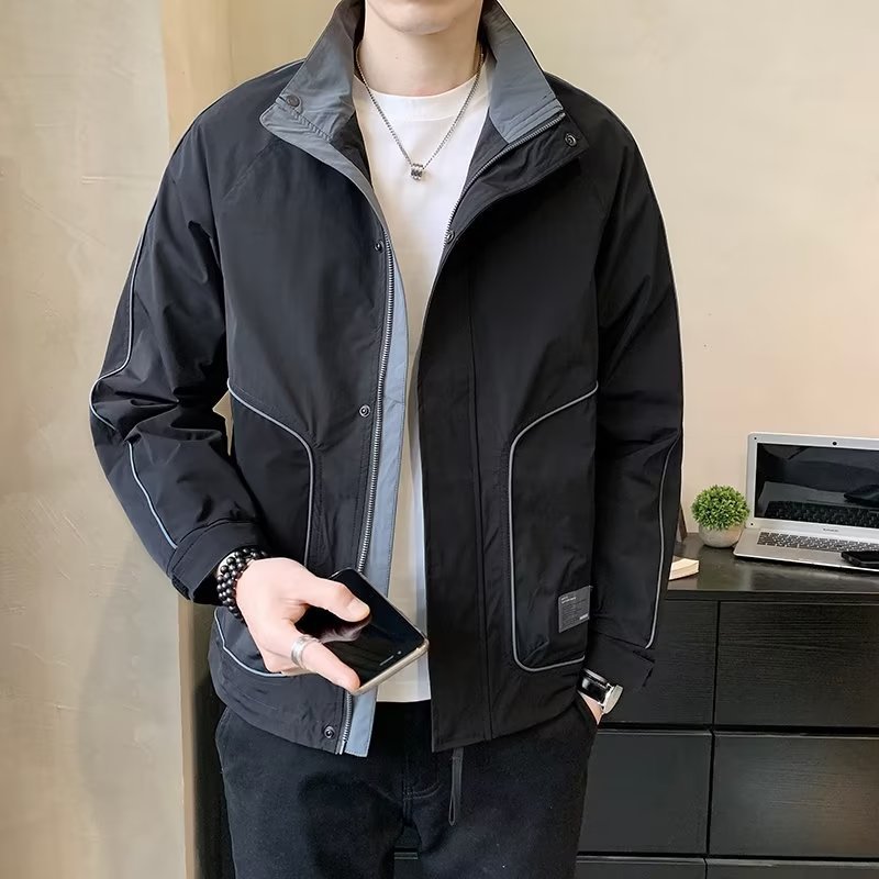 Lined-Collar Jacket