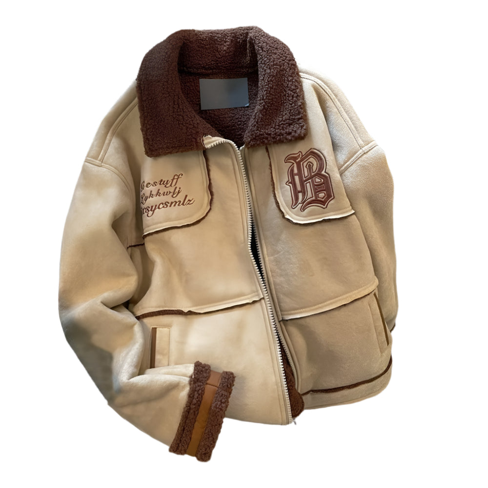 Shearling Lined Suede Jacket