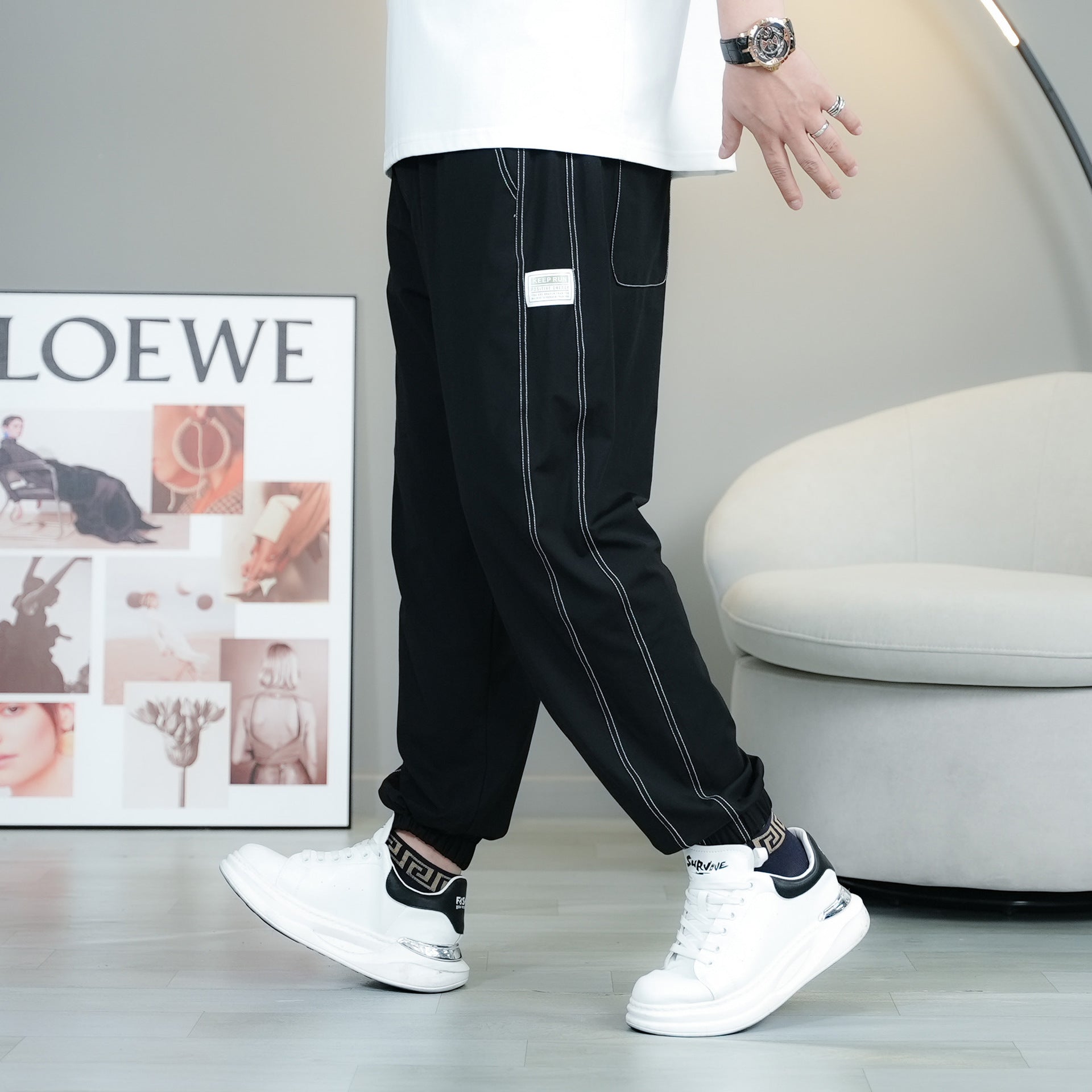 Luminous Stripe Joggers