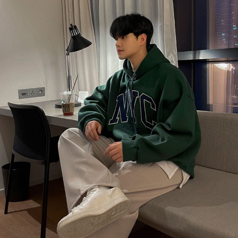 Retro Embroidery Hooded Sweatshirt