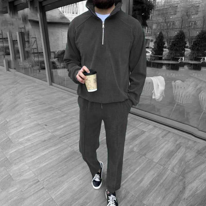 Corduroy Half-Zip Tracksuit