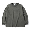 Split hem cuffed sleeve sweatshirt Army green