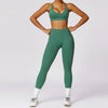 Bra + trousers Neptune green