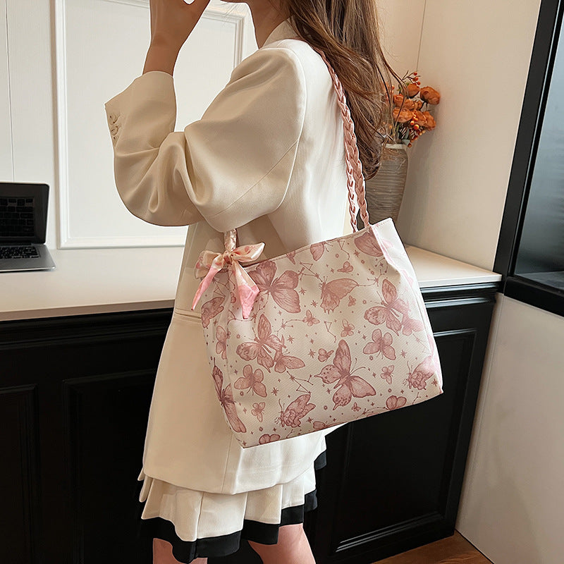 Butterfly Accent Everyday Tote Bag