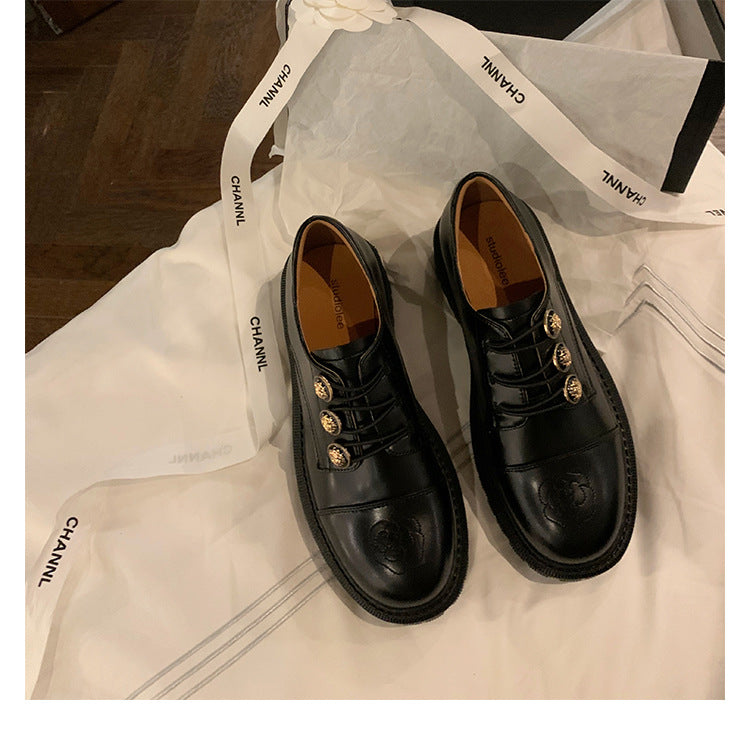 Embroidered Platform Loafers