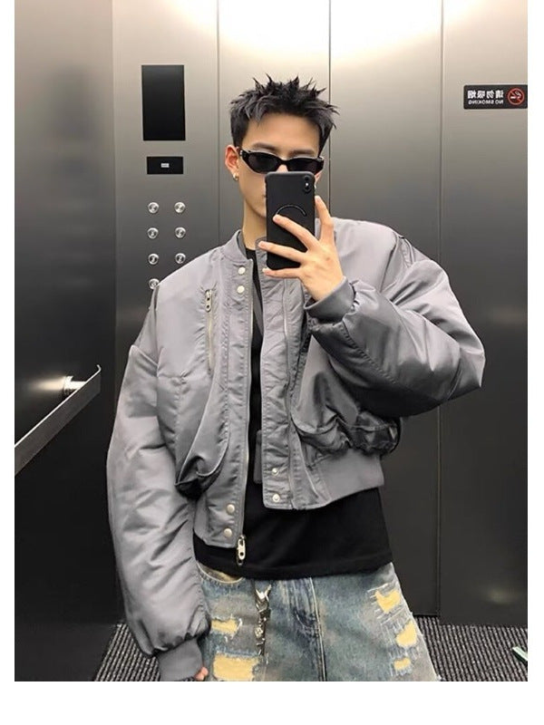 Men’s Oversized Utility Bomber Jacket